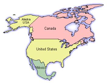 Mapa-Norteamérica