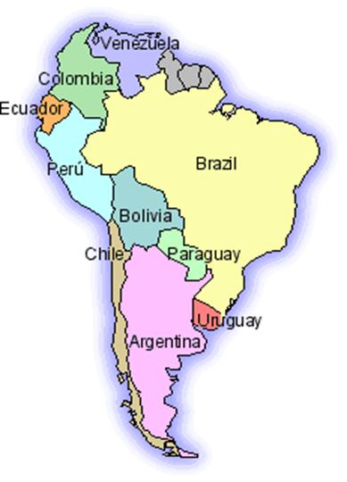 Mapa-Sudamérica